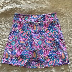 Vibrant Paisley Women's Golf Skirt